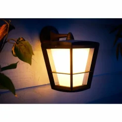 Luminaires Philips Applique murale Philips Hue Ambiance White & Color Econic LED Noir, 1 lumière, Changeur de couleurs