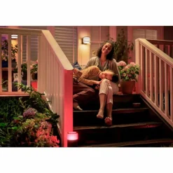 Luminaires Philips Applique murale Philips Hue White Lucca Anthracite, 1 lumière