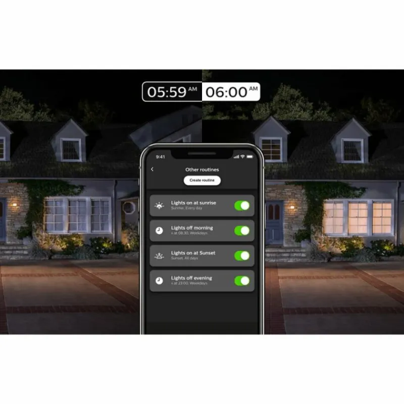 Luminaires Philips Applique murale Philips Hue White Turaco Anthracite, 1 lumière