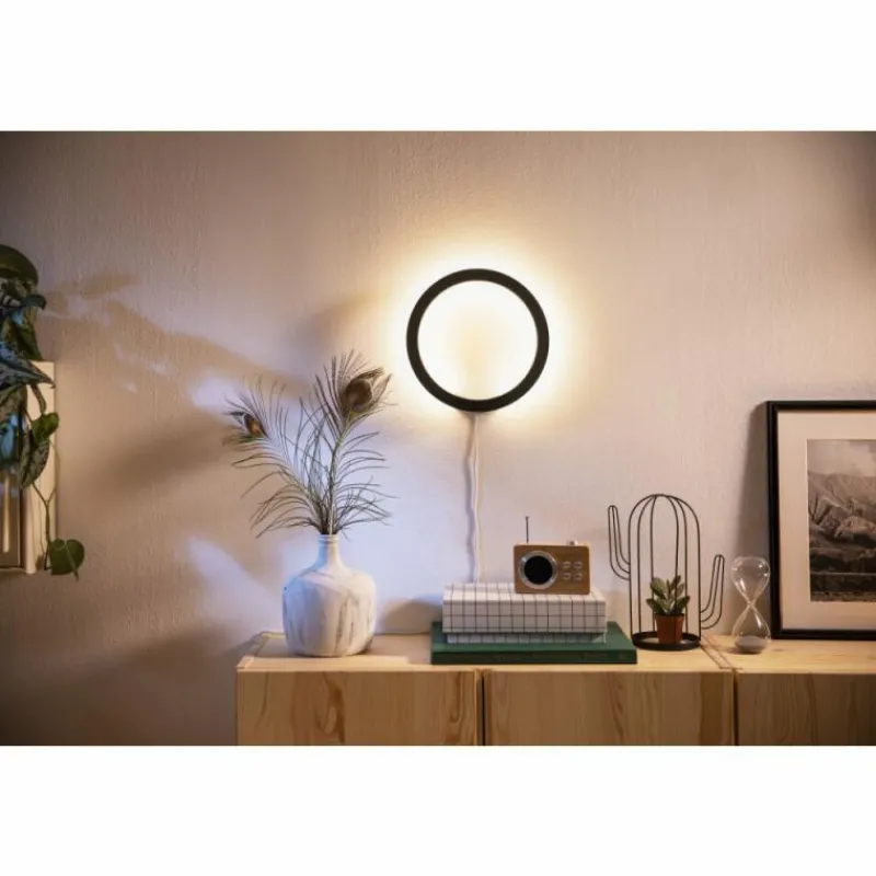 Luminaires Philips Applique murale Philips Hue Ambiance White & Color Sana LED Noir, 1 lumière, Changeur de couleurs
