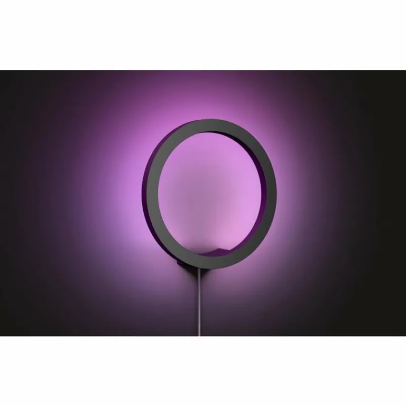 Luminaires Philips Applique murale Philips Hue Ambiance White & Color Sana LED Noir, 1 lumière, Changeur de couleurs
