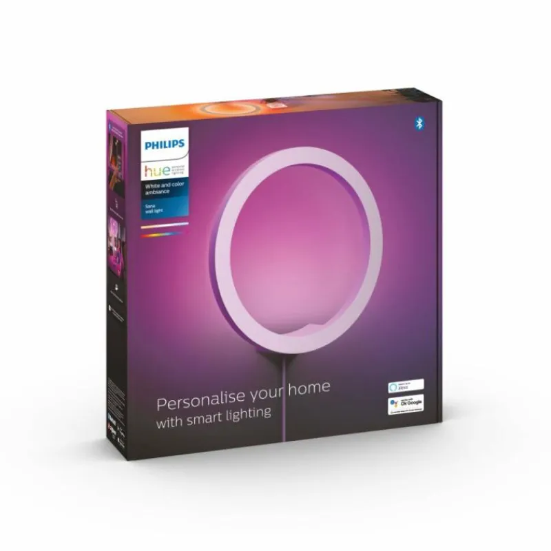 Luminaires Philips Applique murale Philips Hue Sana LED Blanc, 1 lumière, Changeur de couleurs
