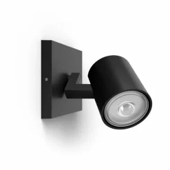Luminaires Philips Applique murale Philips myLiving Runner Noir, 1 lumière* Spots Et Projecteurs