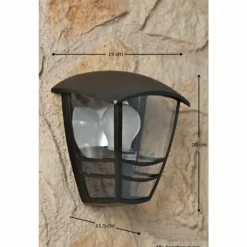 Luminaires Rustiques-Luminaires Philips Applique murale Philips myGarden CREEK Noir, Transparent, 1 lumière