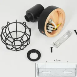 Lampes Industrielles-hofstein Applique murale Piment Noir, 1 lumière