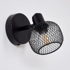 hofstein Applique murale Pipisu Noir, 1 lumière