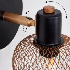 Lampes Dorées-hofstein Applique murale Pipisu Or, Laiton, Noir, 1 lumière