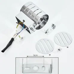 hofstein Applique murale Ponte Chrome, 1 lumière