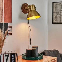 Lampes Industrielles-hofstein Applique murale Porcia Bois foncé, 1 lumière