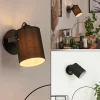 Lampes En Tissu-hofstein Applique murale Puelches Noir, 1 lumière