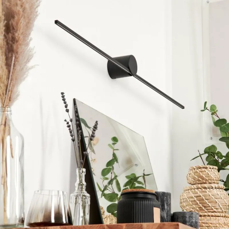 hofstein Applique murale Puharila LED Noir, 1 lumière