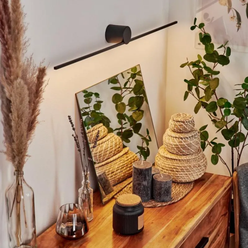 hofstein Applique murale Puharila LED Noir, 1 lumière