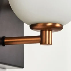 hofstein Applique murale Ramadita Cuivre, Noir, 1 lumière