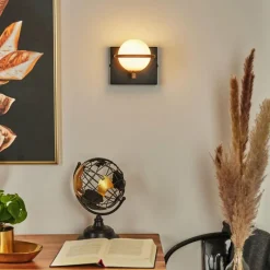 hofstein Applique murale Ramadita Cuivre, Noir, 1 lumière