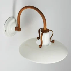 Luminaires Rustiques-hofstein Applique murale Ramvik Beige, Rouille, 1 lumière