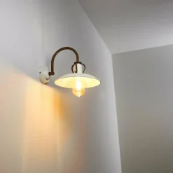 Luminaires Rustiques-hofstein Applique murale Ramvik Beige, Rouille, 1 lumière