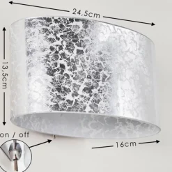 hofstein Applique murale Rapar Chrome, Argenté, 1 lumière