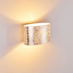 hofstein Applique murale Rapar Chrome, Argenté, 1 lumière