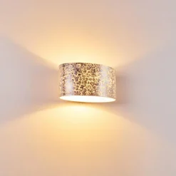 hofstein Applique murale Rapar Chrome, Argenté, 1 lumière