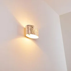 hofstein Applique murale Rapar Chrome, Argenté, 1 lumière