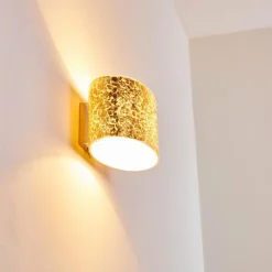 hofstein Applique murale Rapar Chrome, Or, 1 lumière