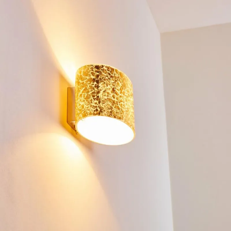 hofstein Applique murale Rapar Chrome, Or, 1 lumière