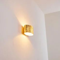 hofstein Applique murale Rapar Chrome, Or, 1 lumière