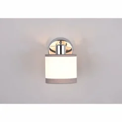 Lampes En Tissu-Luminaires Reality Applique murale Reality DAVOS Chrome, 1 lumière