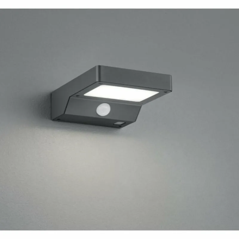 Luminaires Reality Applique murale Reality Fomosa LED Anthracite, 1 lumière, Détecteur de mouvement