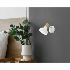 Luminaires Reality Applique murale Reality Latika Blanc, 1 lumière* Spots Et Projecteurs