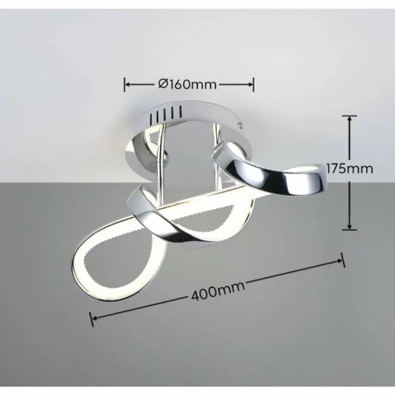 Luminaires Reality Applique murale Reality PADUA LED Chrome, 1 lumière* Éclairage Led