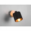 Lampes En Tissu-Luminaires Reality Applique murale Reality Tommy Écru, Noir, 1 lumière