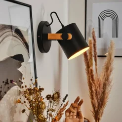 Luminaires Scandinaves-hofstein Applique murale Rebbenas Écru, Noir, 1 lumière