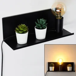 hofstein Applique murale Reftele Noir, 1 lumière