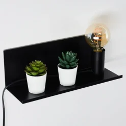 hofstein Applique murale Reftele Noir, 1 lumière