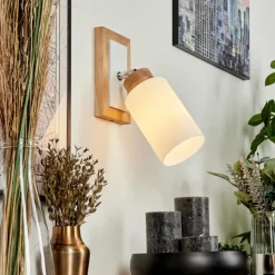 hofstein Applique murale Represita Chrome, Écru, Blanc, 1 lumière