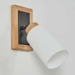 hofstein Applique murale Represita Chrome, Écru, Noir, 1 lumière