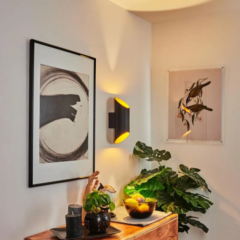 hofstein Applique murale Ricardone Noir, 1 lumière