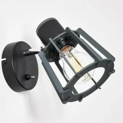 hofstein Applique murale Rieti Noir, 1 lumière* Appliques