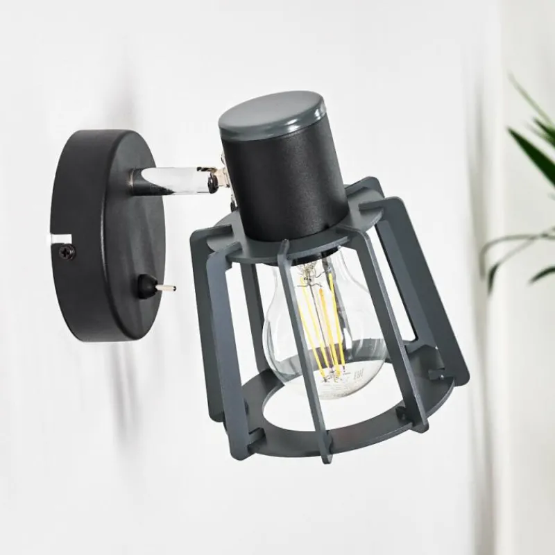 hofstein Applique murale Rieti Noir, 1 lumière* Appliques