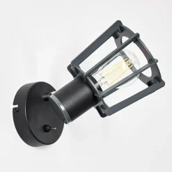 hofstein Applique murale Rieti Noir, 1 lumière* Appliques