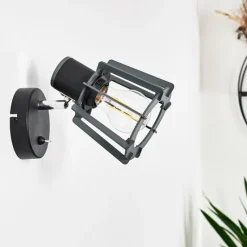 hofstein Applique murale Rieti Noir, 1 lumière* Appliques