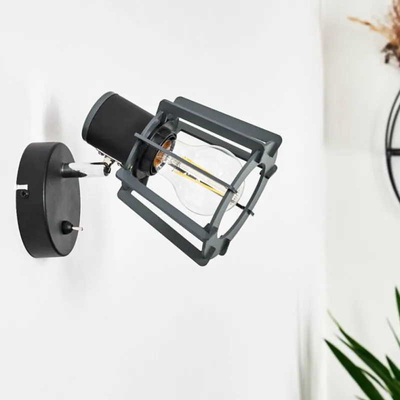 hofstein Applique murale Rieti Noir, 1 lumière* Appliques