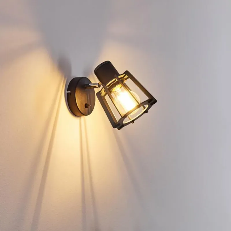 hofstein Applique murale Rieti Noir, 1 lumière* Appliques