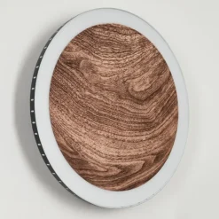 hofstein Applique murale Rocha LED Brun, Couleur bois, Noir, 1 lumière