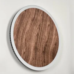 hofstein Applique murale Rocha LED Brun, Couleur bois, Noir, 1 lumière