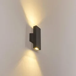 hofstein Applique murale Roseau LED Anthracite, 1 lumière