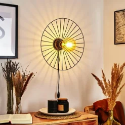 Lampes Industrielles-hofstein Applique murale Rossedalen Noir, 1 lumière