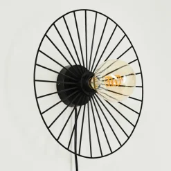 Lampes Industrielles-hofstein Applique murale Rossedalen Noir, 1 lumière