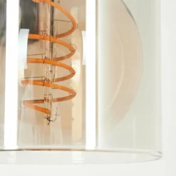 Suspension Verre Fumé-hofstein Applique murale Roxa Écru, Noir, 1 lumière